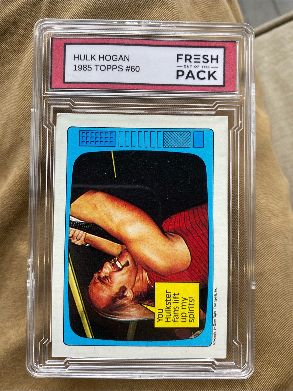 1985 Topps WWF Vintage Hulk Hogan card slab